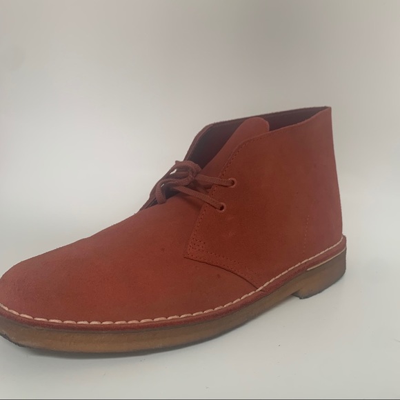 COPY - COPY - Size 10.5 | Men’s Clark’s Salmon Red Desert Shoes - Picture 5 of 13